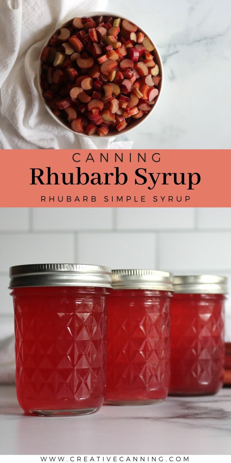 Canning Rhubarb Syrup