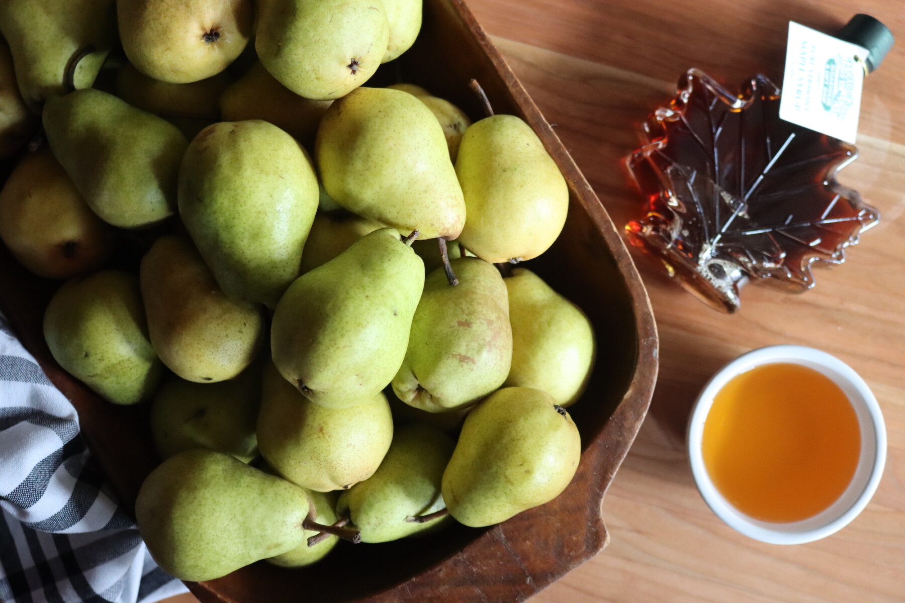 Ingredients for Maple Bourbon Pear Butter
