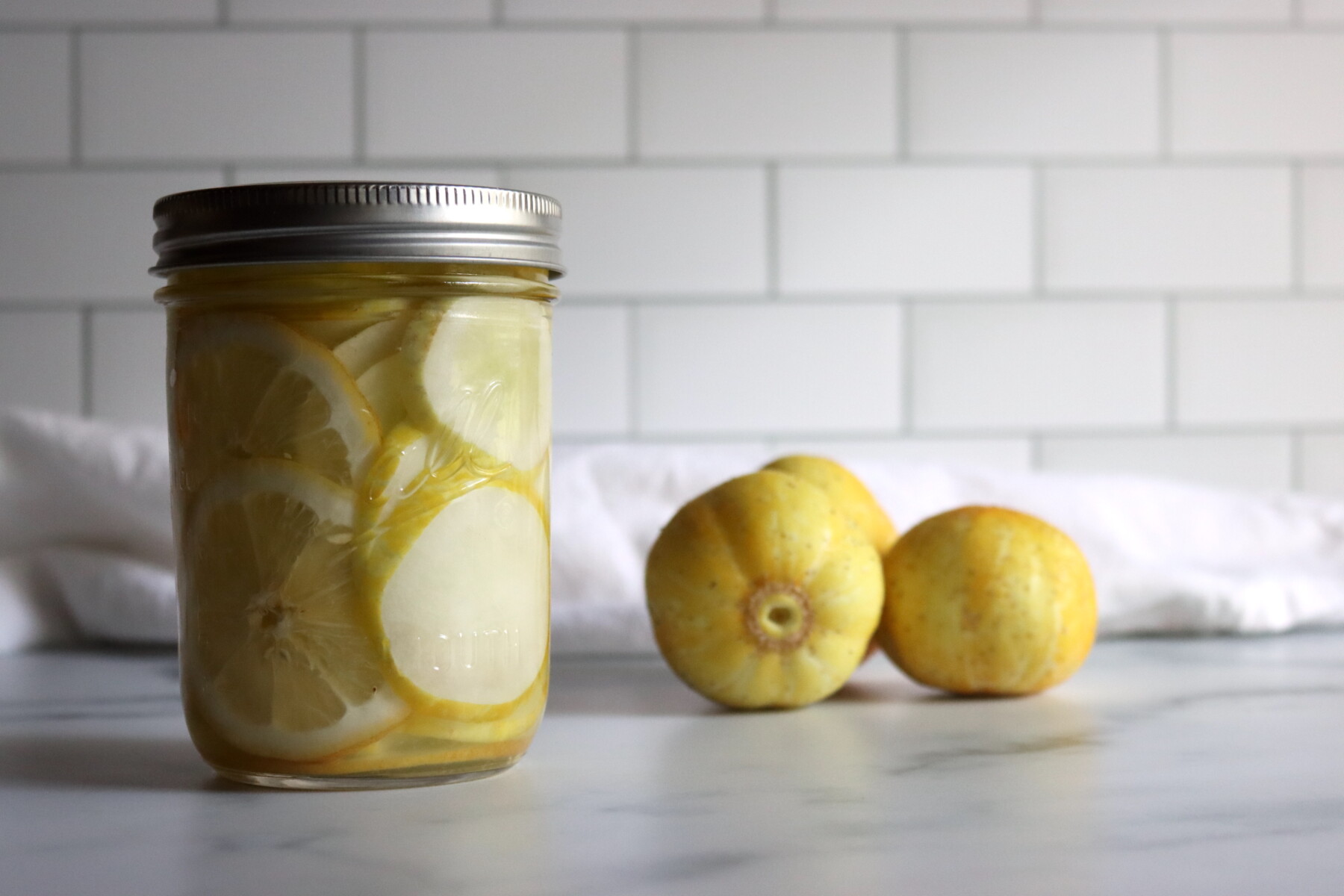 Lemon Pickled Cucumbers