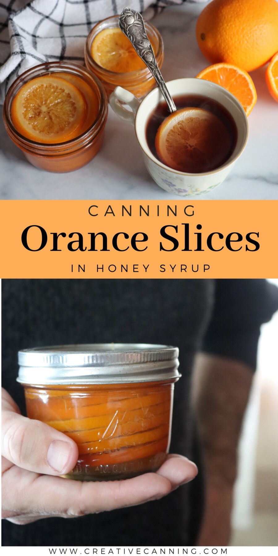 Orange Slices in Honey Syrup Canning Recipe