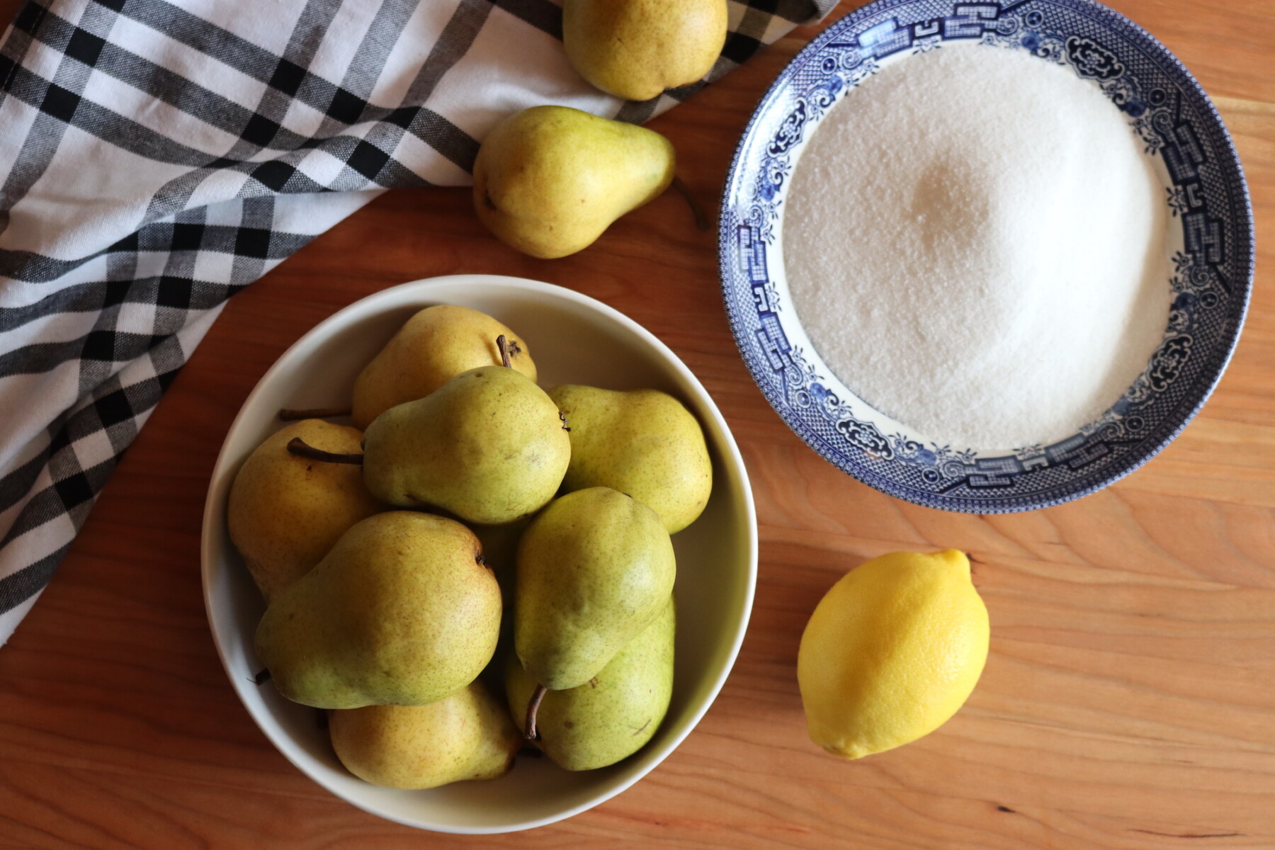 Pear Preserves Ingredients