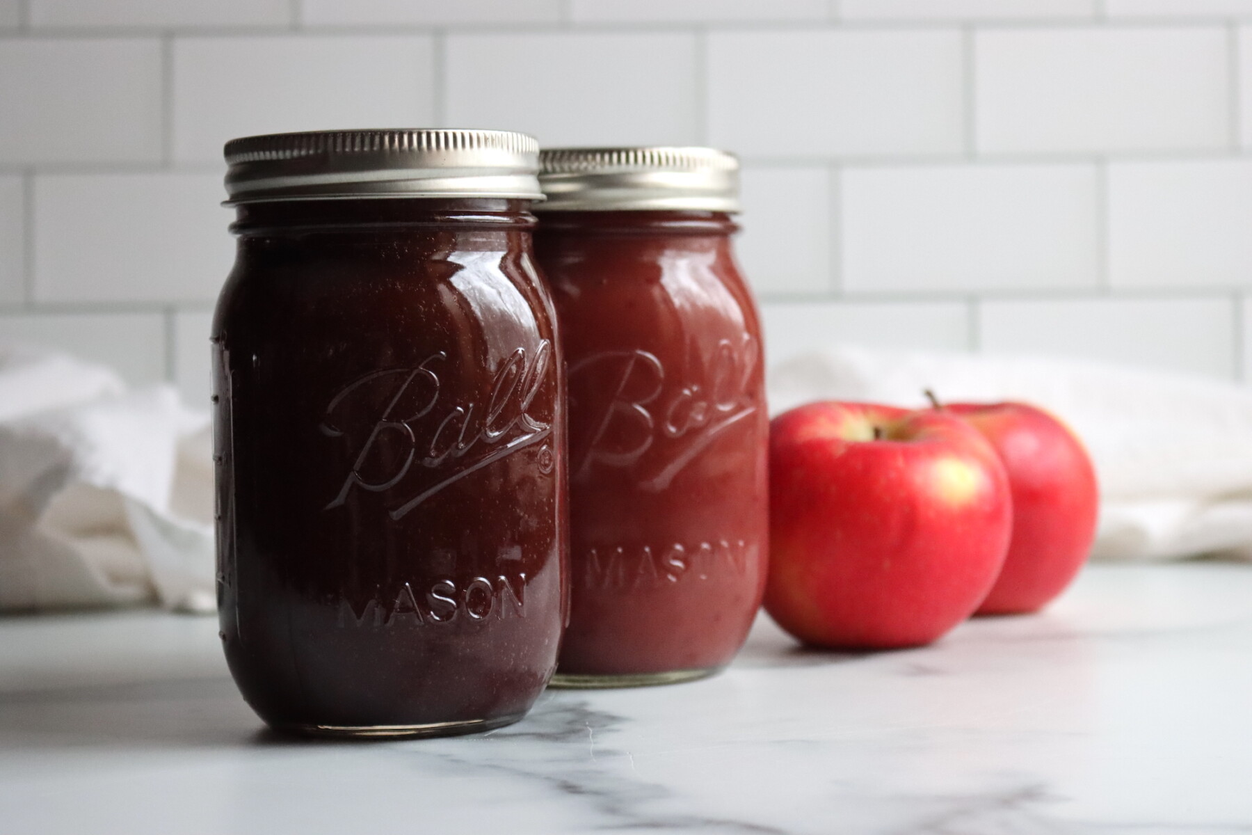 Pomegranate Applesauce and Cranberry Applesauce