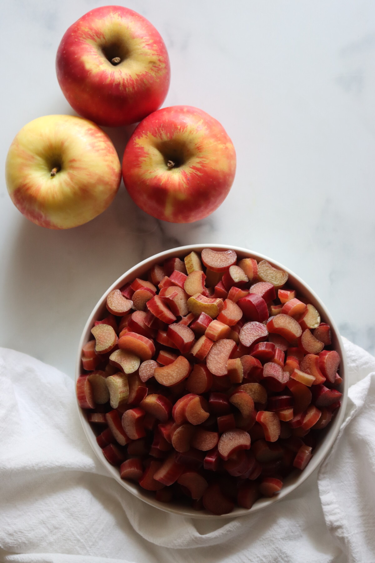 Rhubarb Applesauce Ingredients