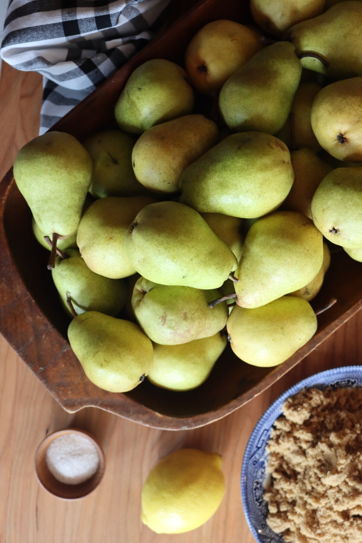 Salted Caramel Pear Butter Ingredients