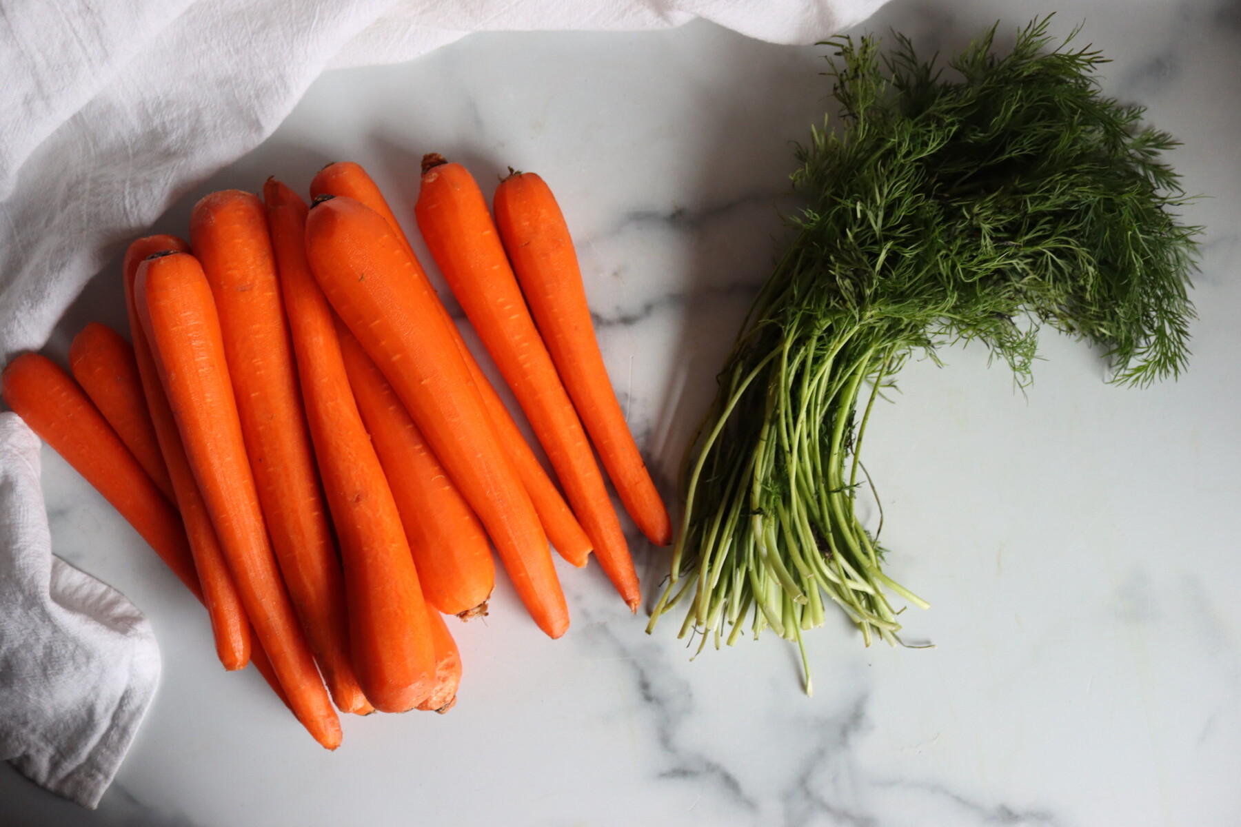 Dill Pickled Carrots Ingredients