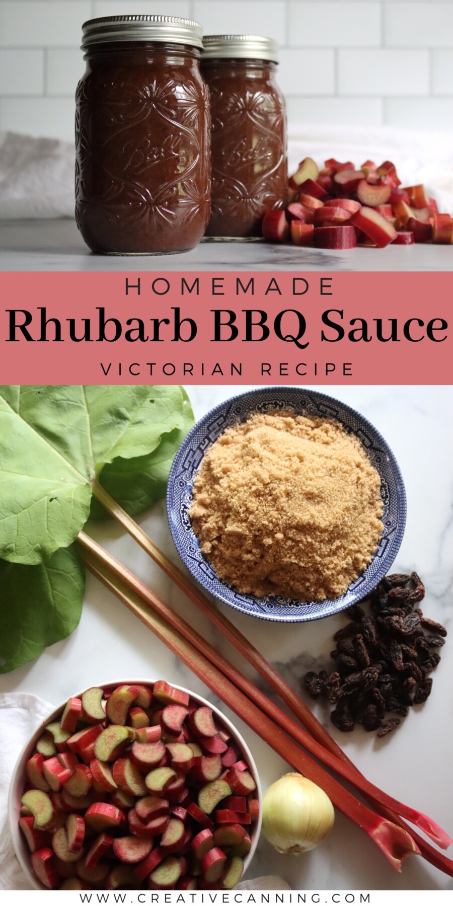 Victorian Rhubarb BBQ Sauce