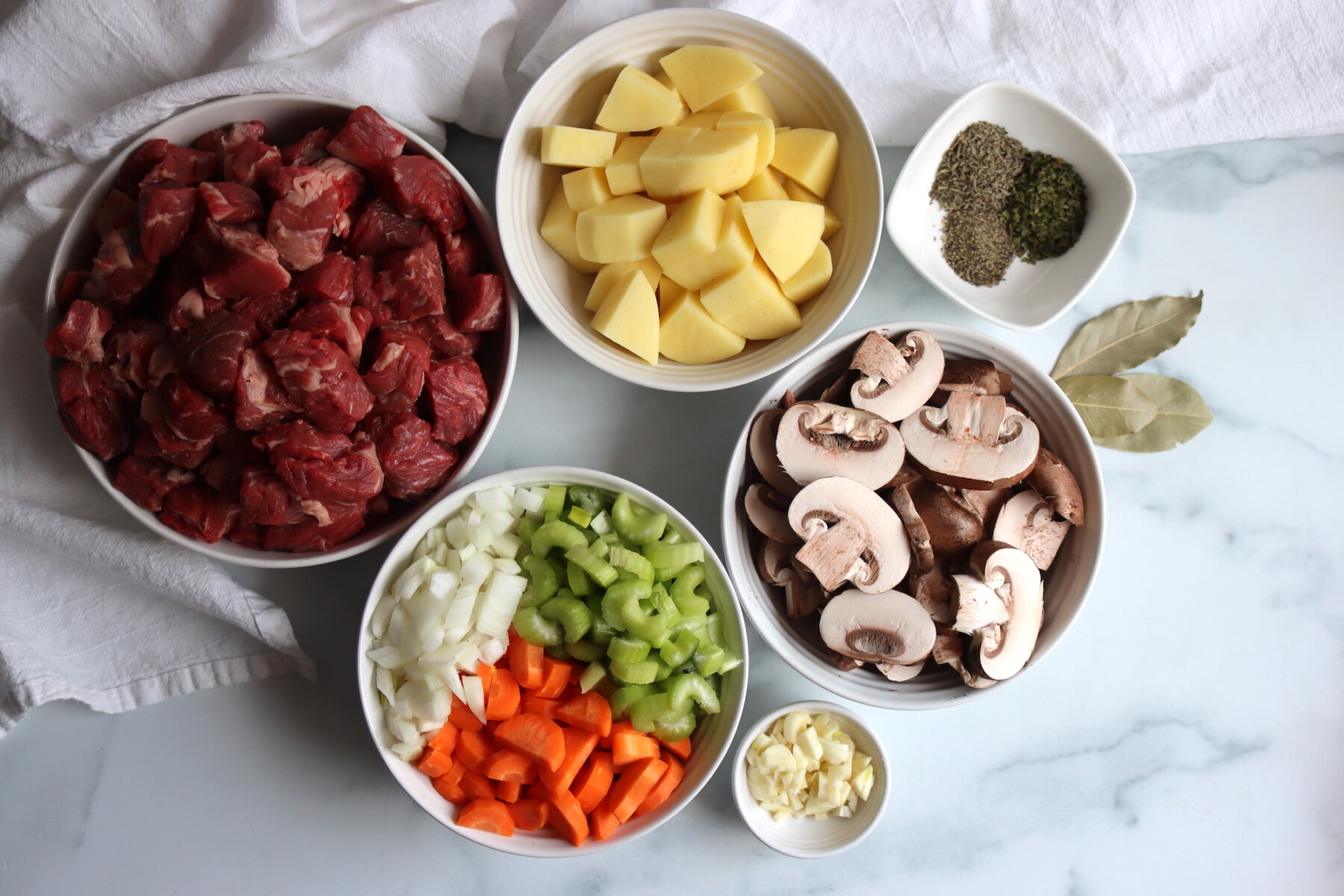 Beef Stew with Mushrooms Ingredients