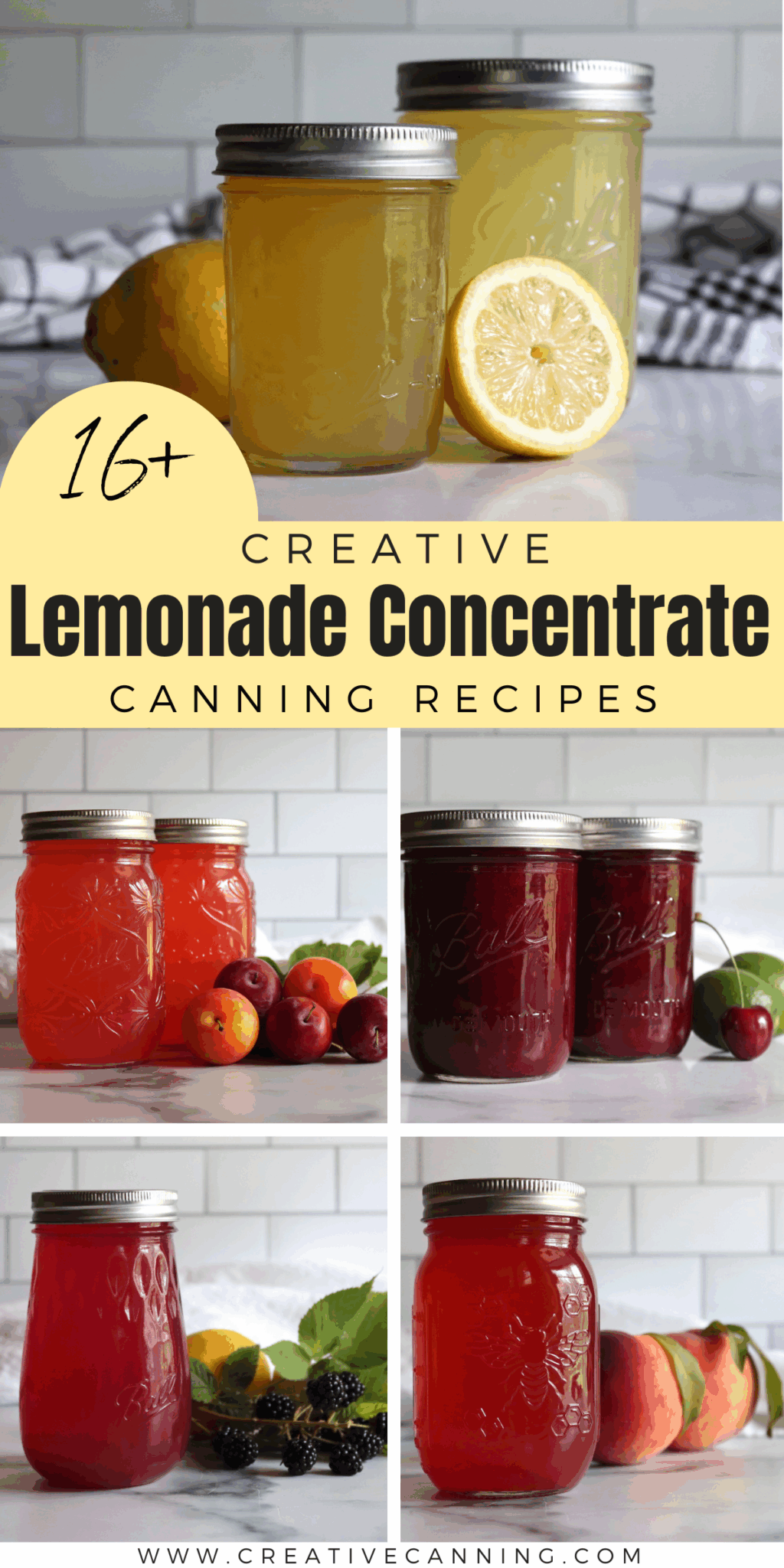 16+ Lemonade Concentrate Canning Recipes - Creative Canning