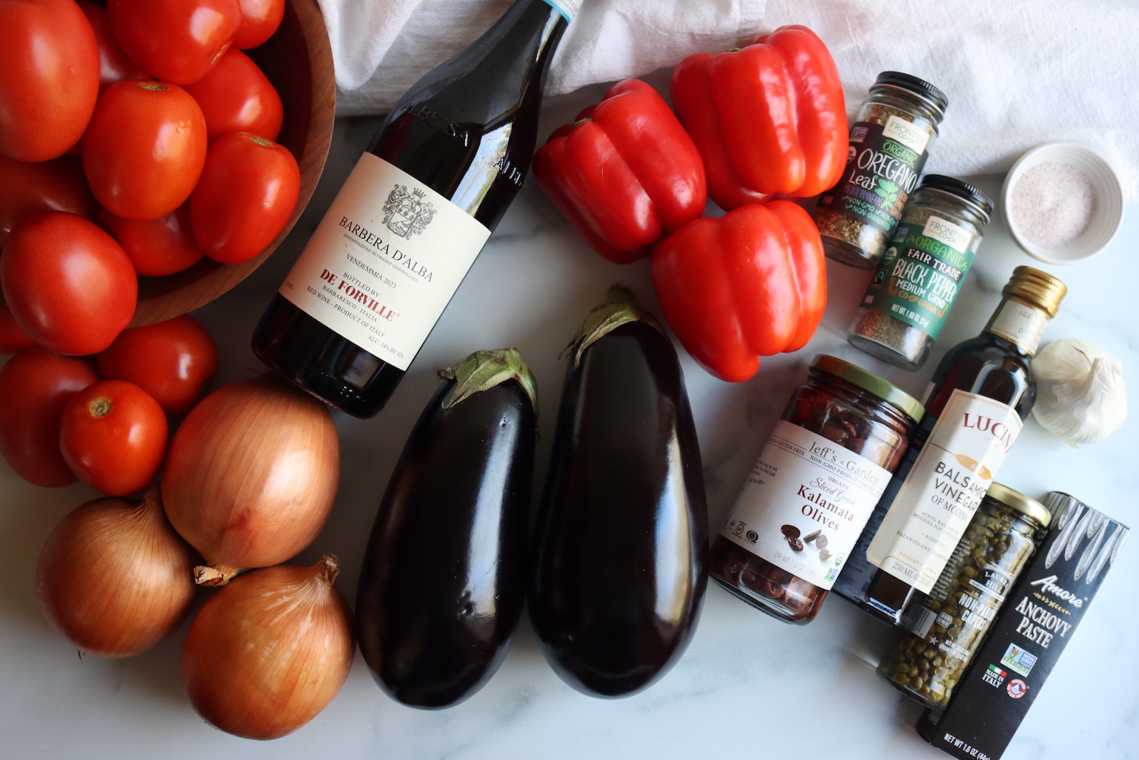 Eggplant Puttanesca Ingredients