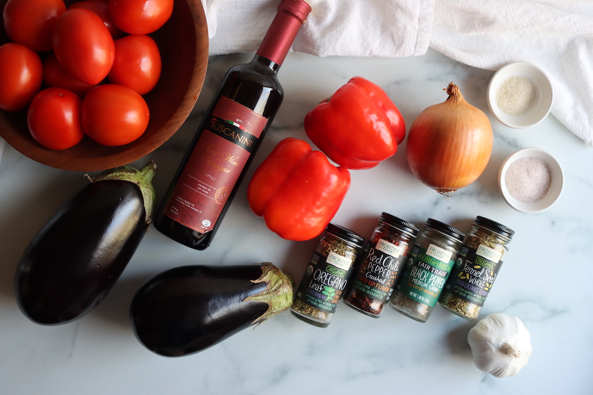 Eggplant Salsa Ingredients