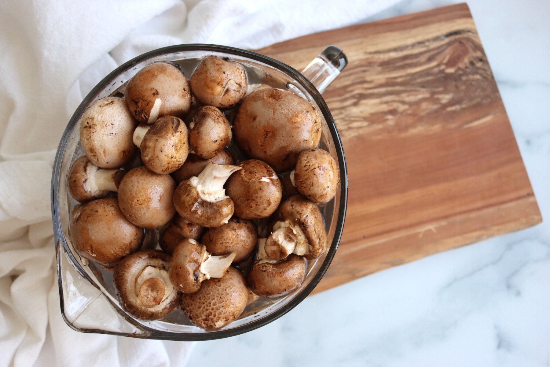 Soaking Mushrooms for Canning