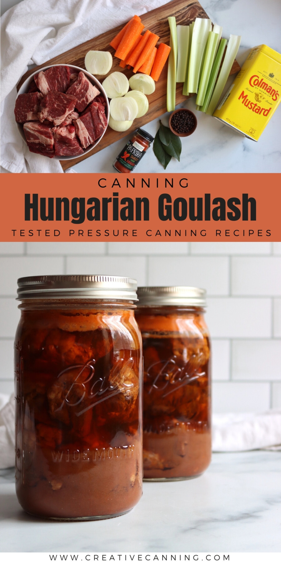Pressure Canning Hungarian Goulash