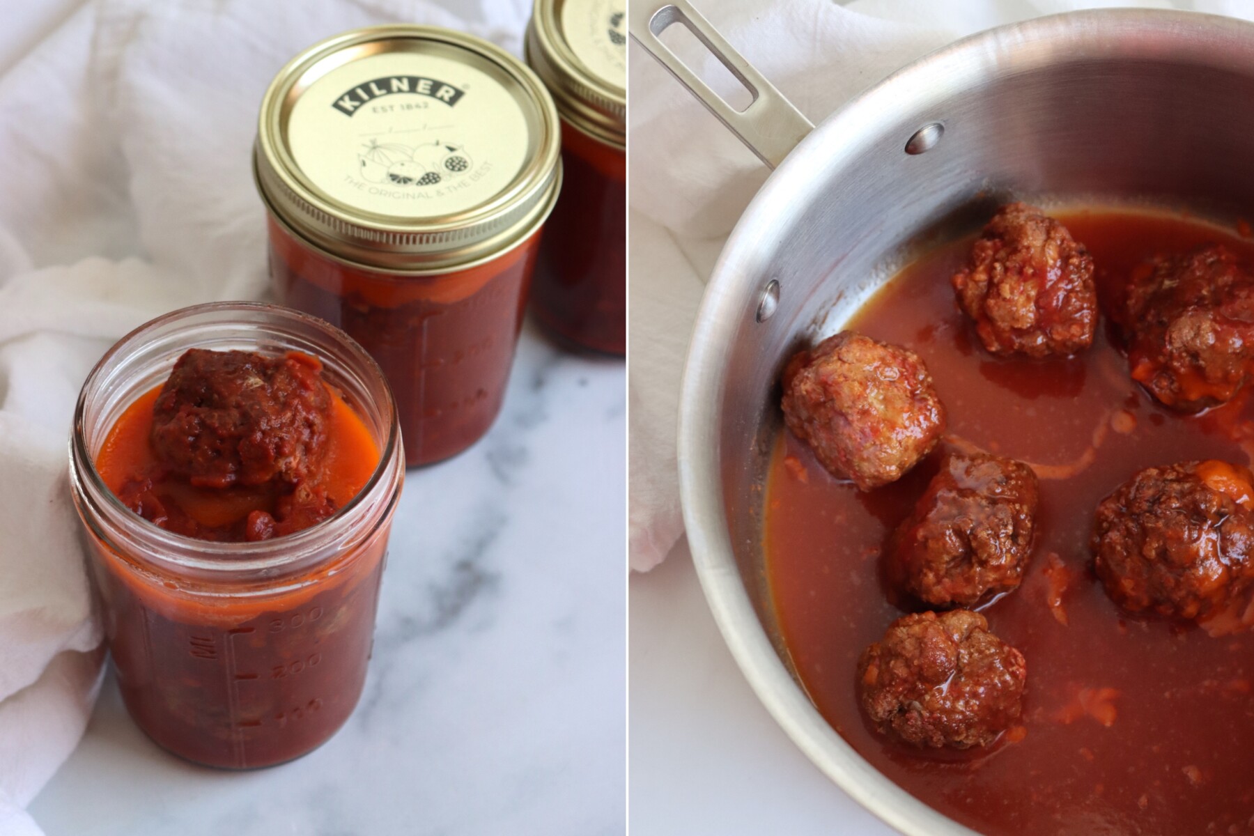 Serving Meatballs in Tomato Juice