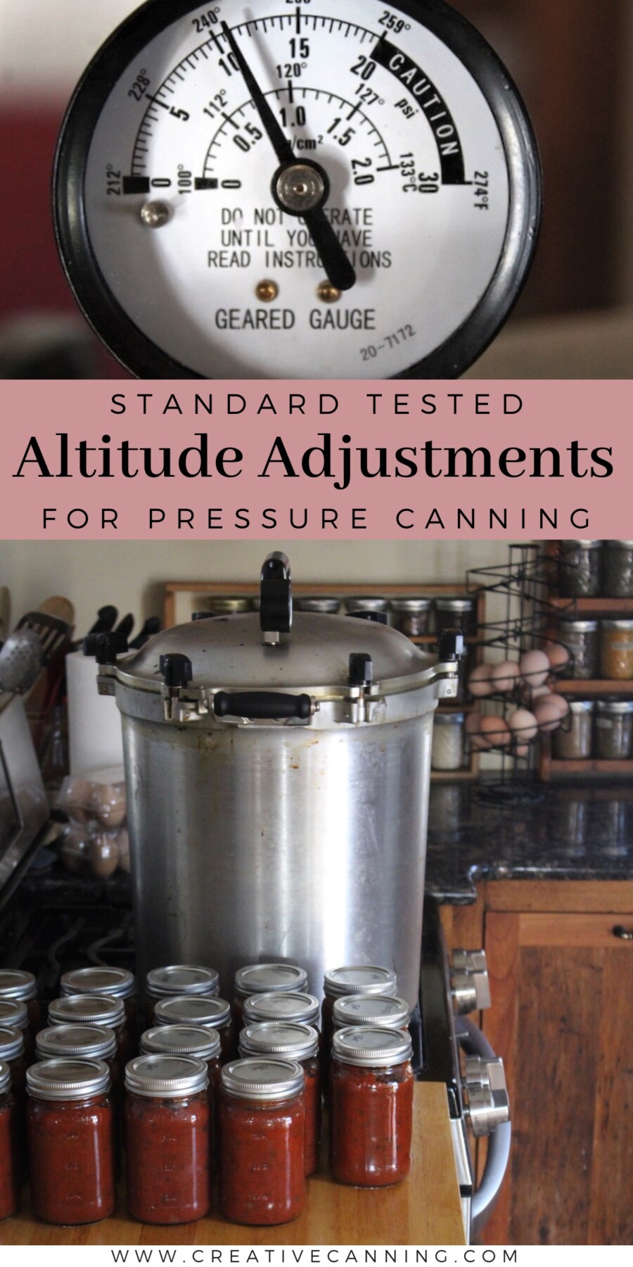 Altitude Adjustments for Pressure Canning