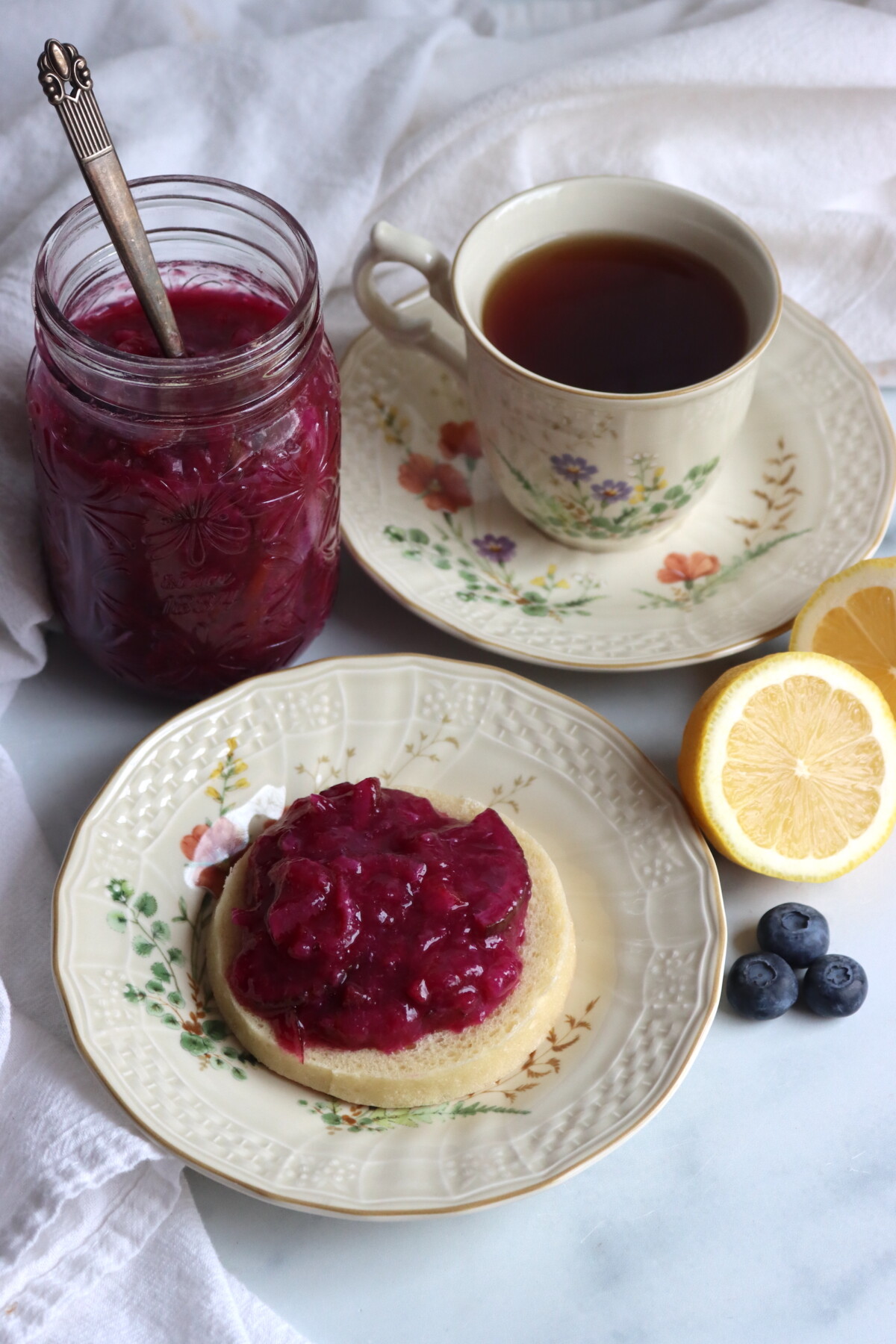 Serving Blueberry Marmalade