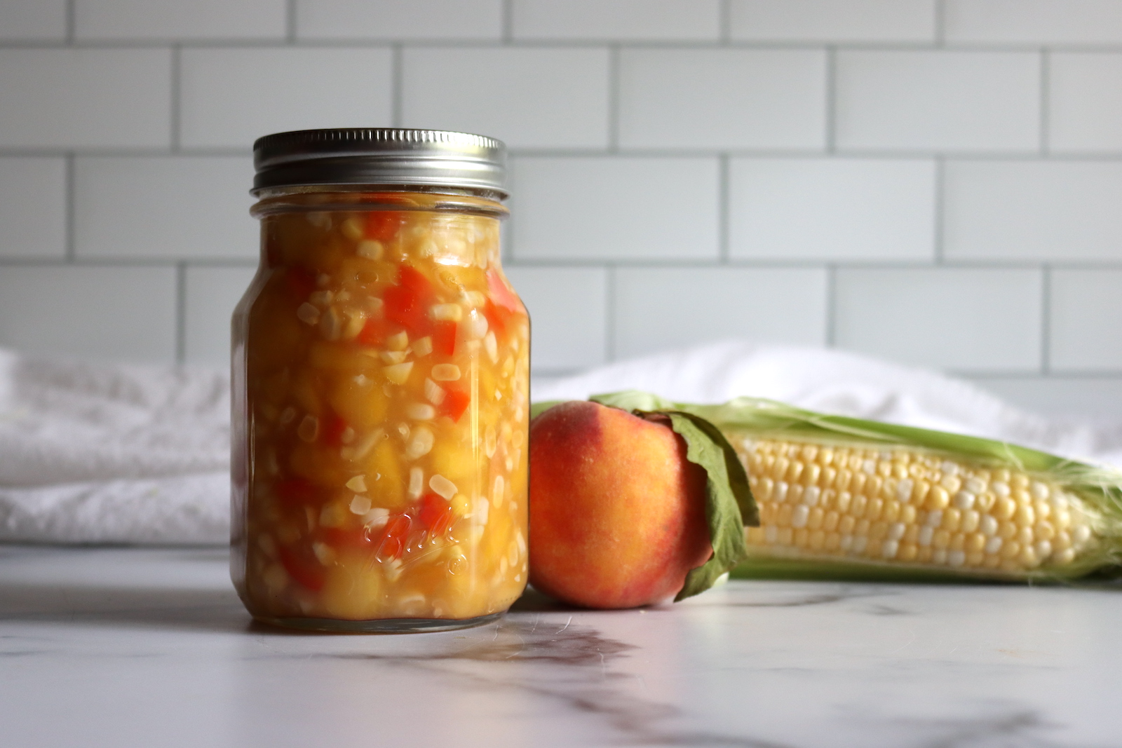 Peach and Corn Salsa