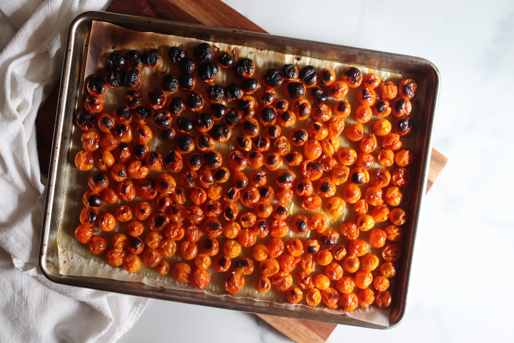 Roasting Cherry Tomatoes for Sauce