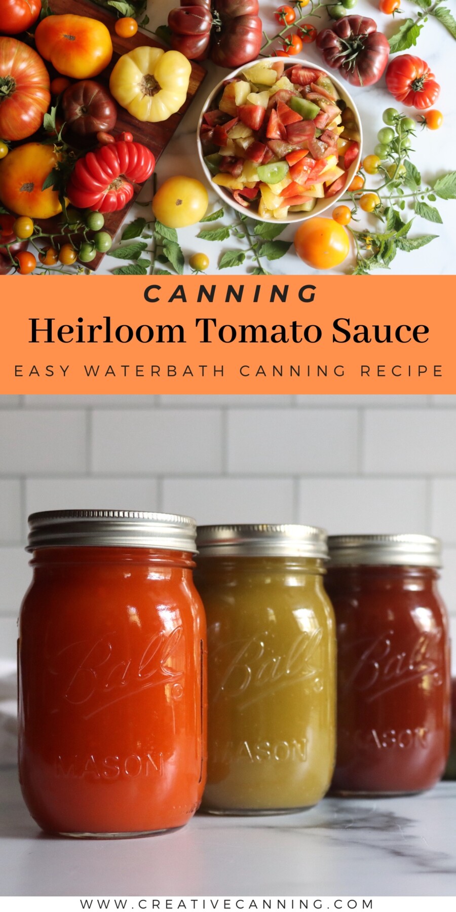 Canning Heirloom Tomato Sauce