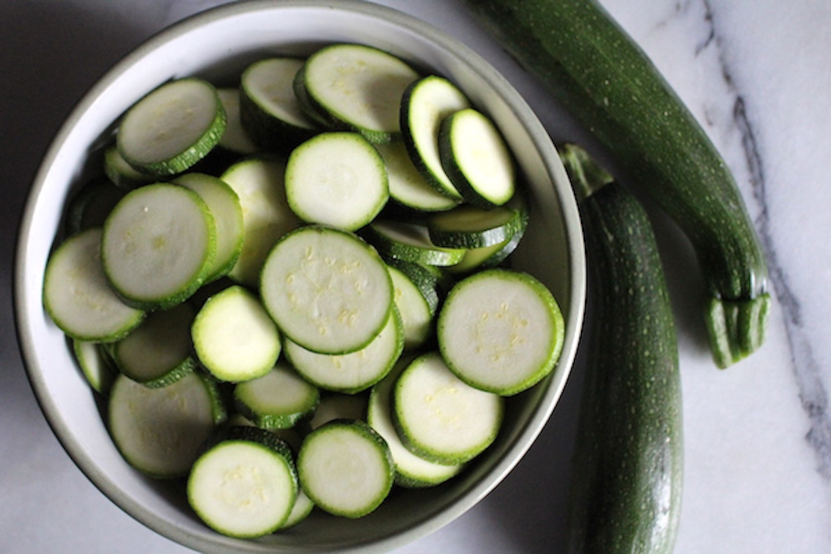 Sliced Zucchini for Pickling