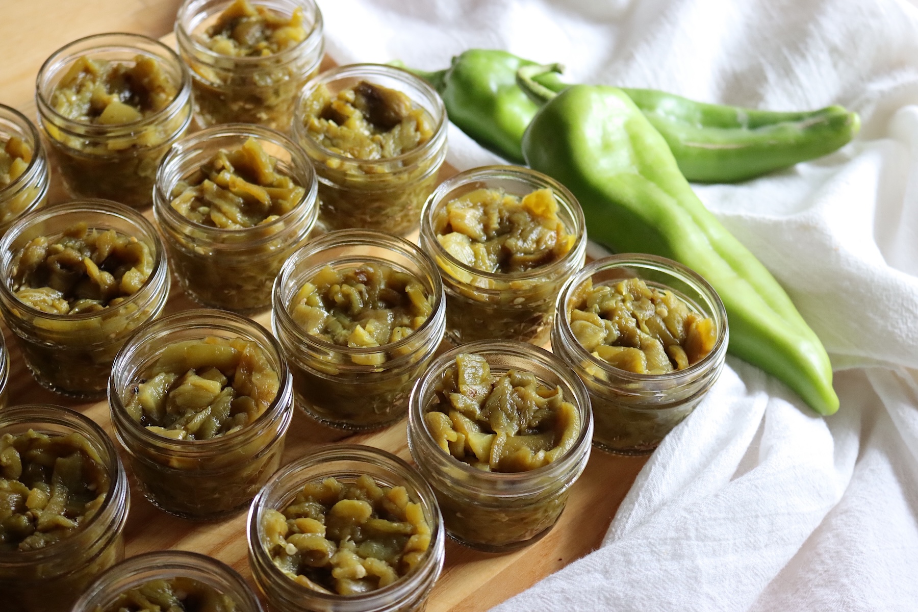 Canning Hatch Green Chilis