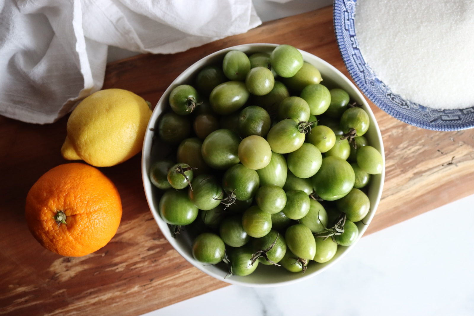 Green Tomato Marmalade Ingredients