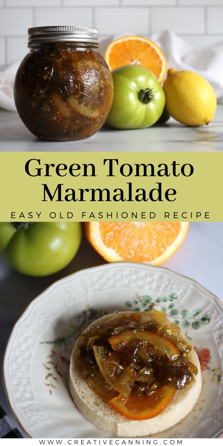 Green Tomato Marmalade Canning Recipe