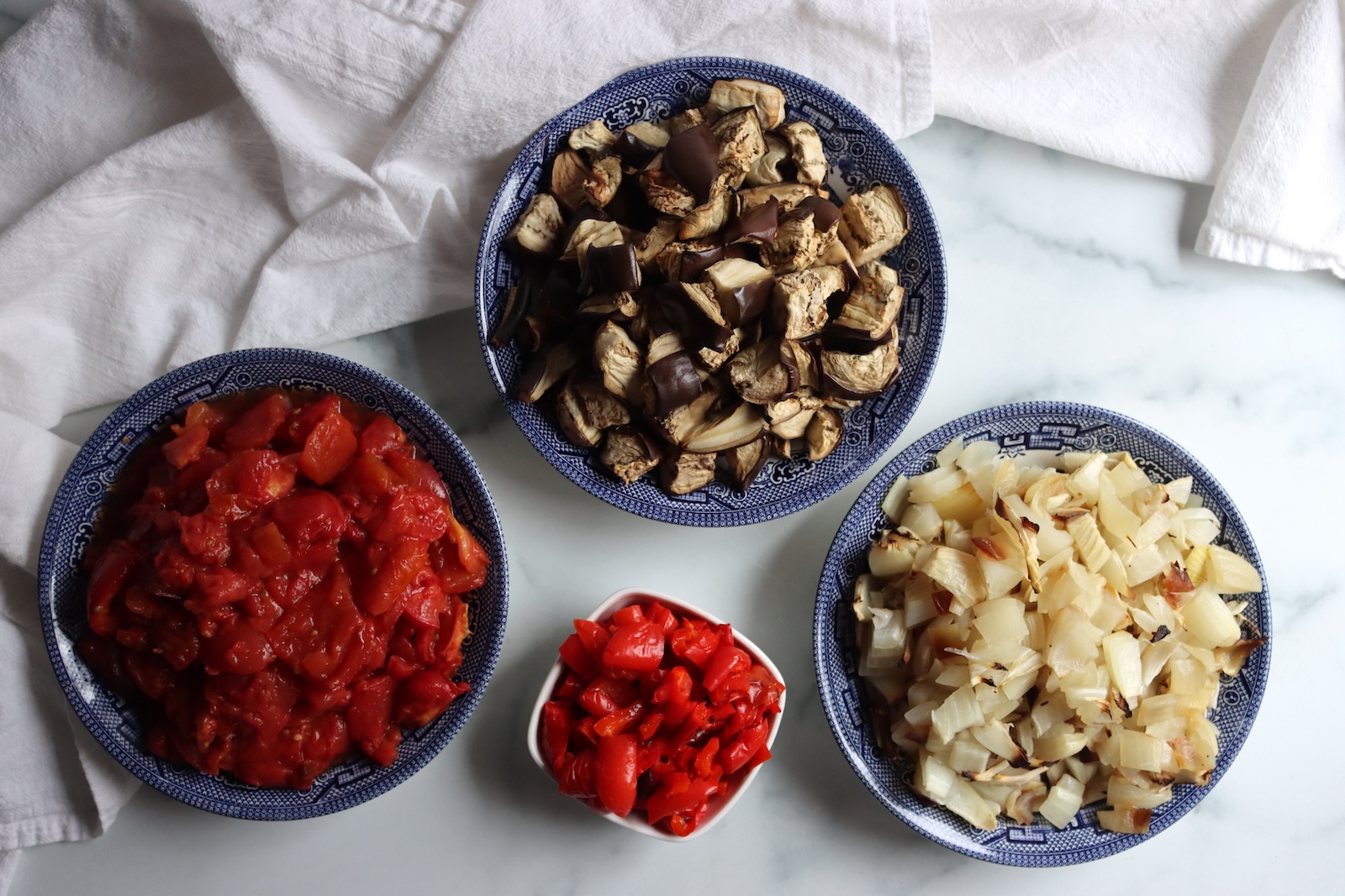 Prepared Ingredients for Puttanesca