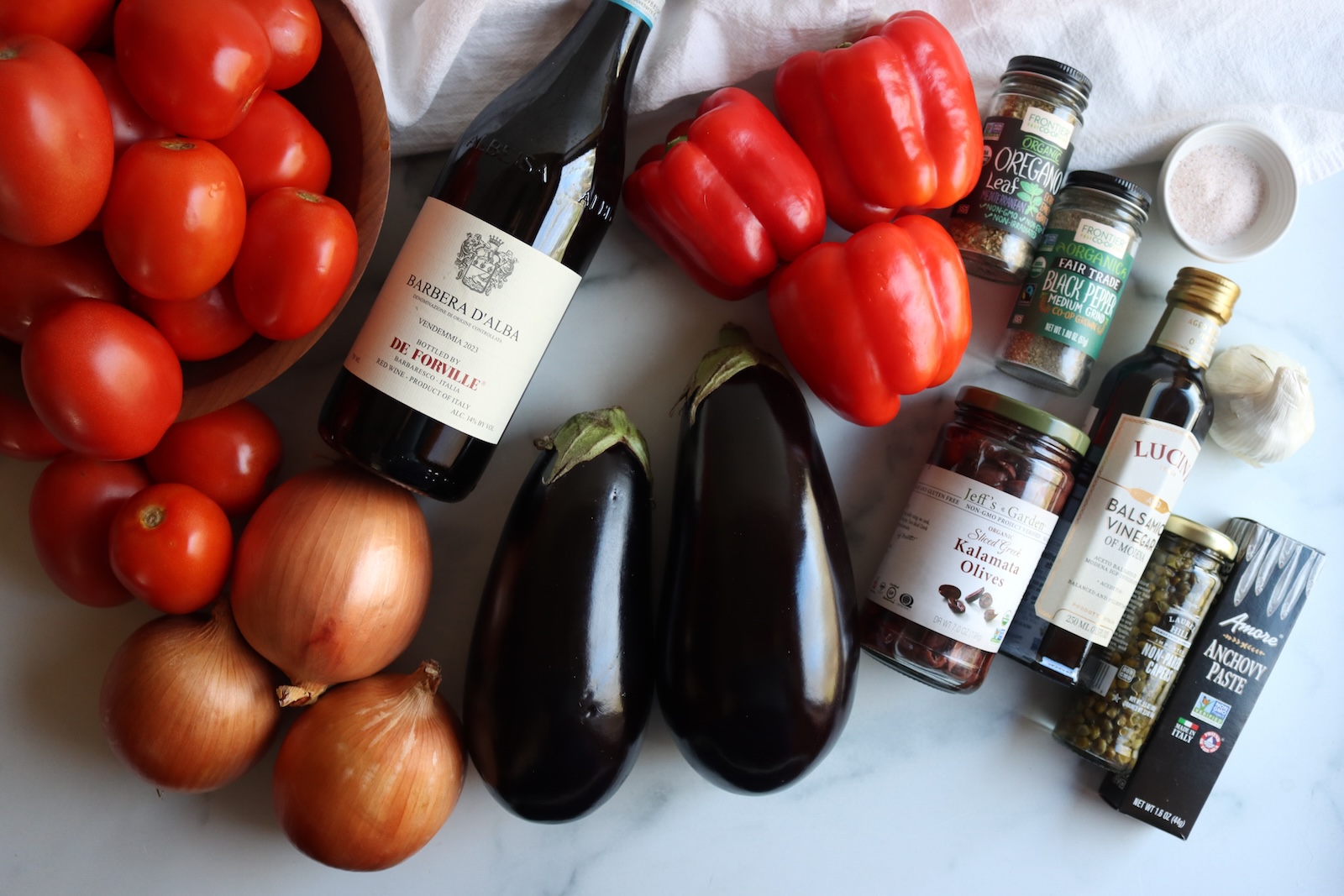 Eggplant Puttanesca Ingredients
