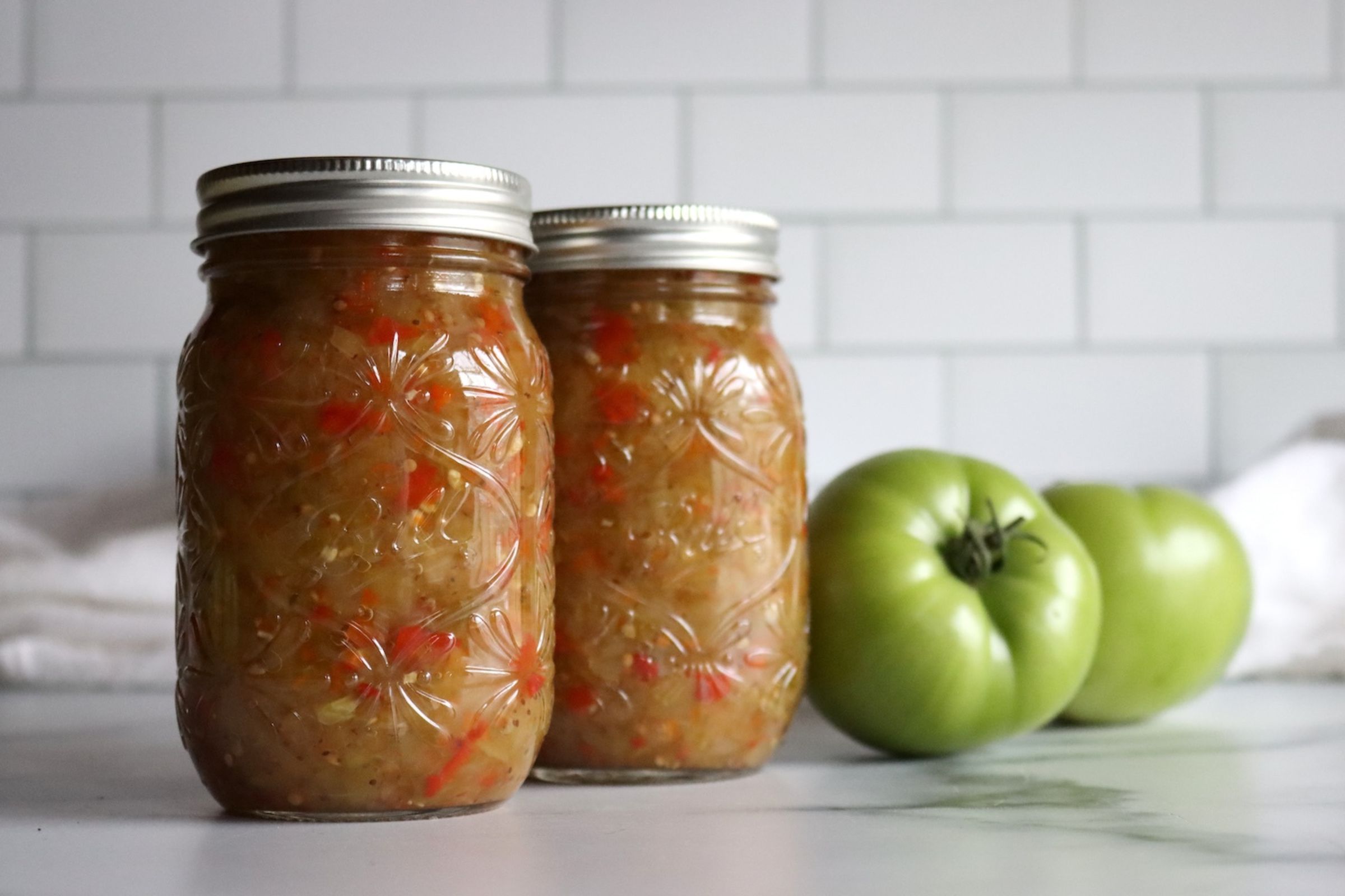 Classic Green Tomato Relish - Creative Canning