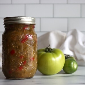 Green Tomato Hot Dog Relish