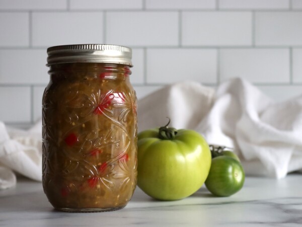 Green Tomato Hot Dog Relish