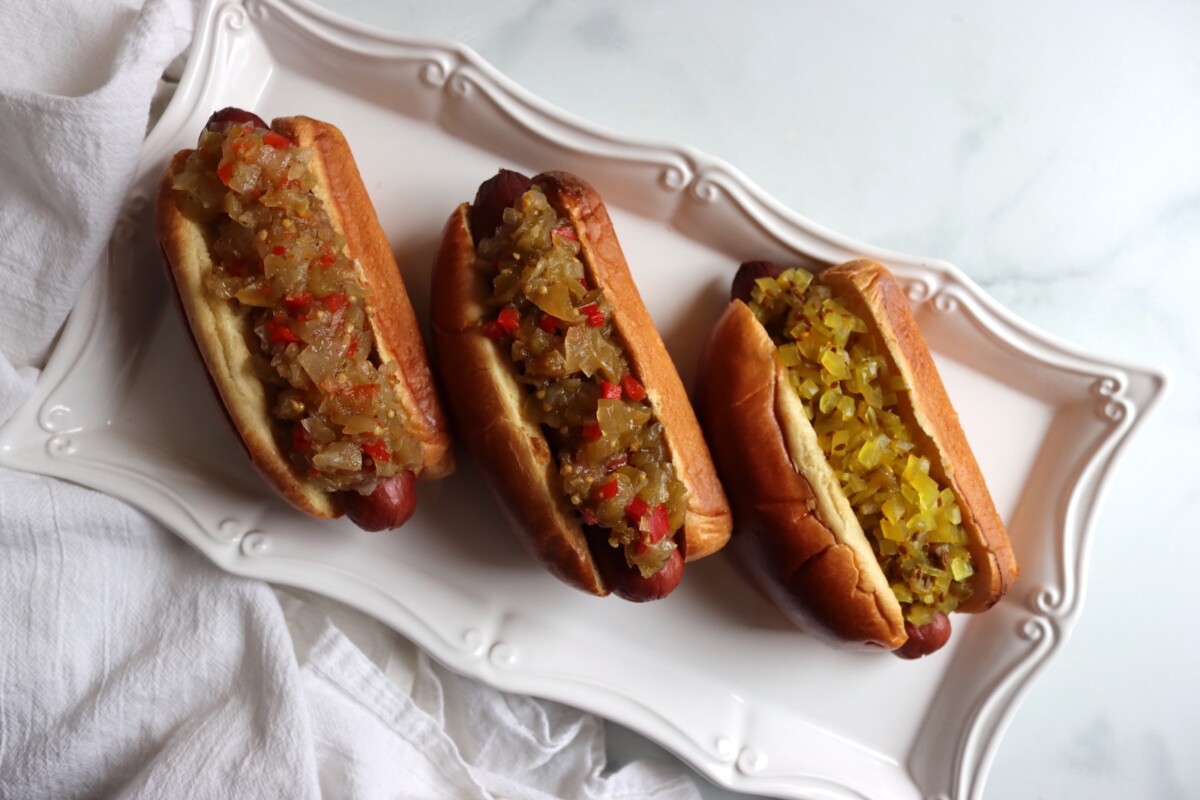 Tomatoes Source Green Tomato Hot Dog Relish - Creative Canning